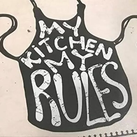 My Kitchen My Rules Home Framed Home Decor Dining Room Decoration - Picture 2 of 2